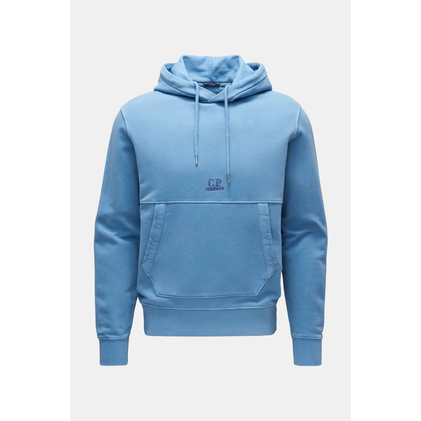 Cp Company 009B Brushed Fleece Resist Dyed Hoodie In Riviera Blue