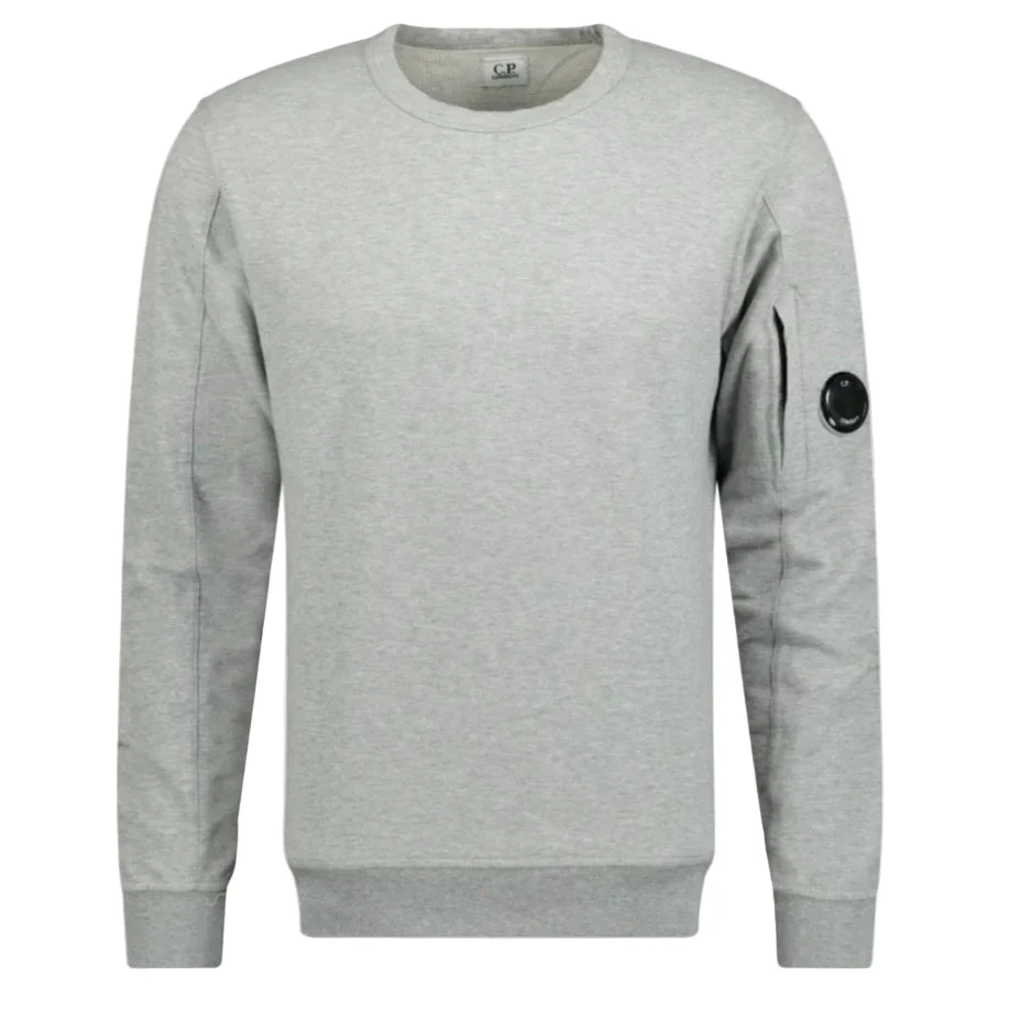 Cp Company 032A Light Fleece Lens Sweatshirt In Grey