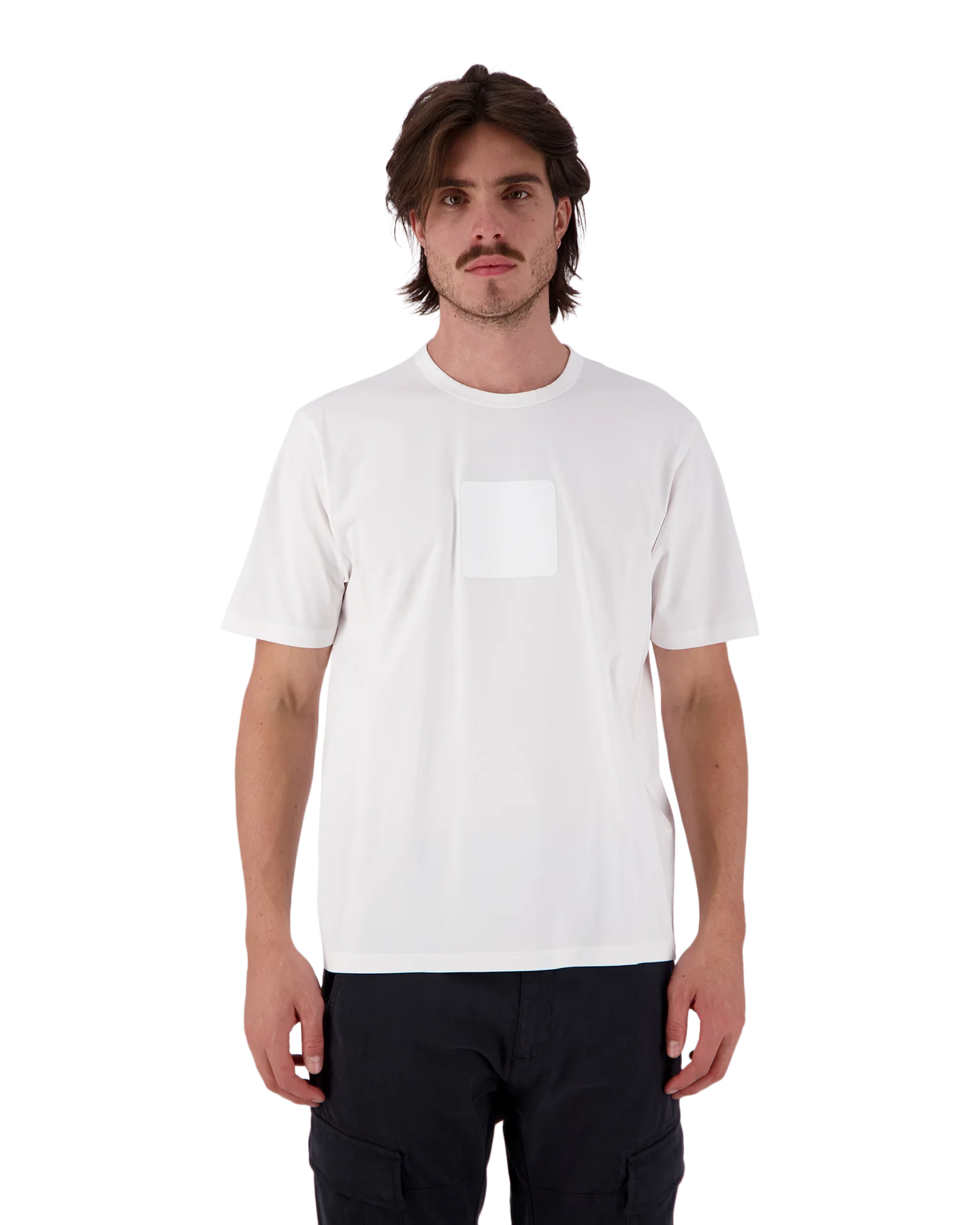 Cp Company 037A Metropolis Rubber Logo T-Shirt In White - Image 3