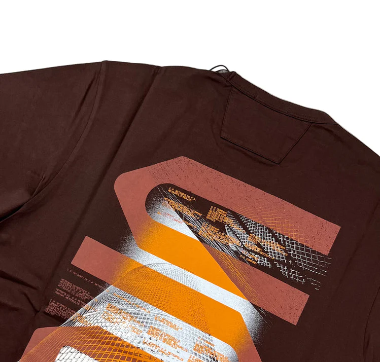 Cp Company 046A Graphic Logo T-Shirt In Rum Raisin - Image 4