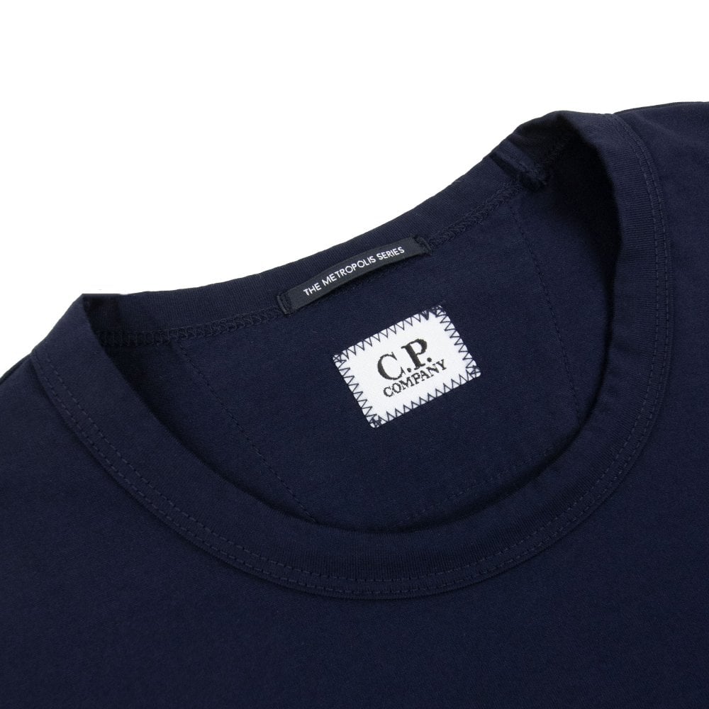 Cp Company 048A Metropolis Graphic Logo T-Shirt In Sky Captain - Image 4