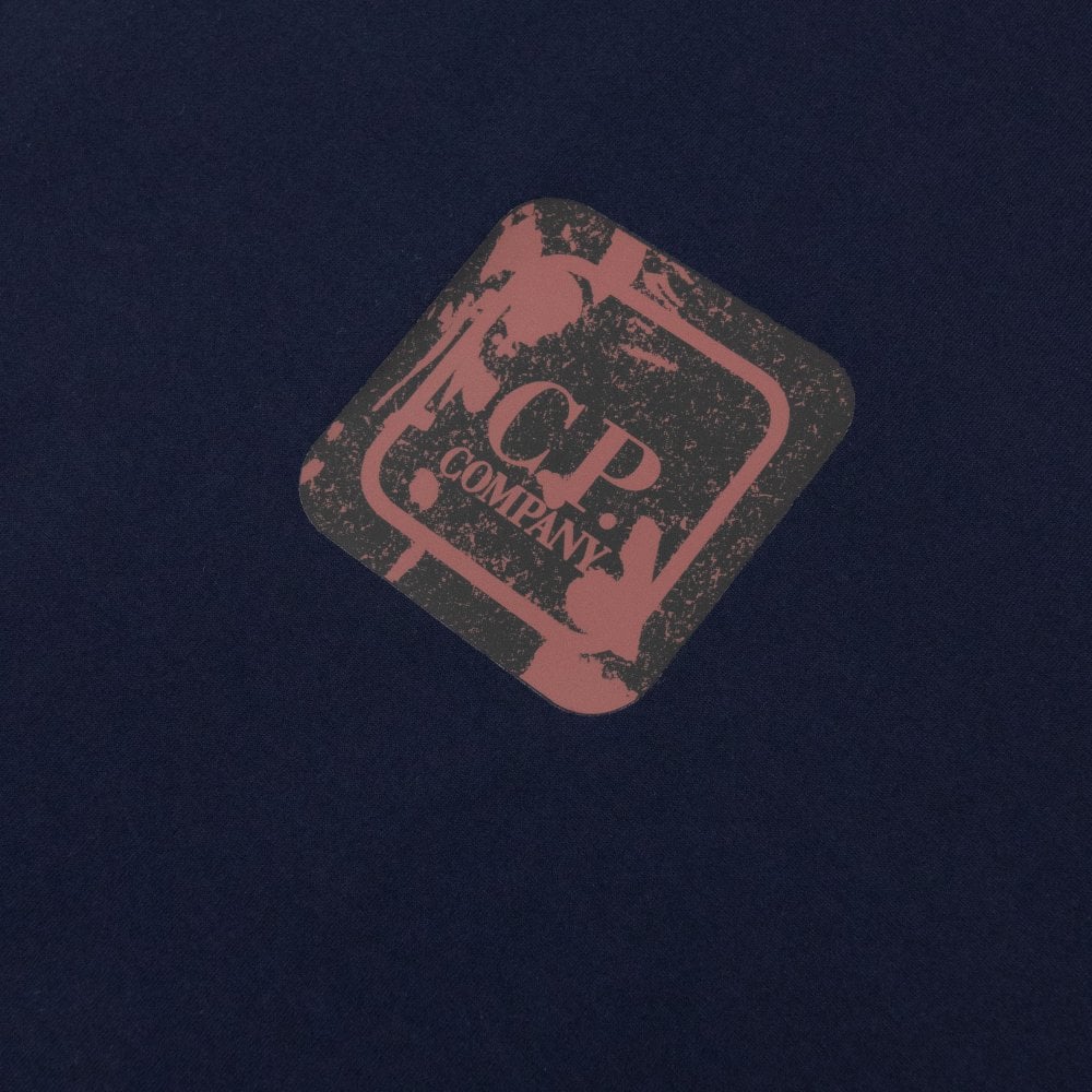 Cp Company 048A Metropolis Graphic Logo T-Shirt In Sky Captain - Image 5