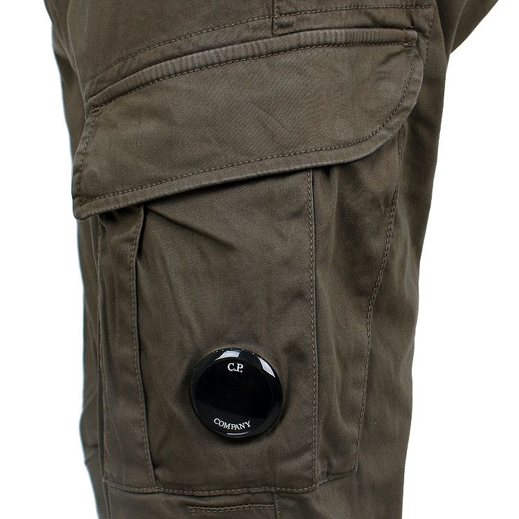 Cp Company 056A Stretch Sateen Cargo Pants In Ivy Green - Image 3