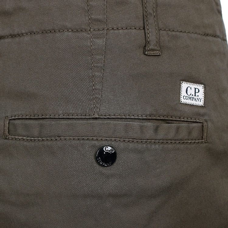 Cp Company 056A Stretch Sateen Cargo Pants In Ivy Green - Image 4