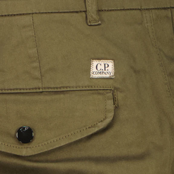 Cp Company 058A Utility Stretch Lens Cargo Pants Ivy Green - Image 4