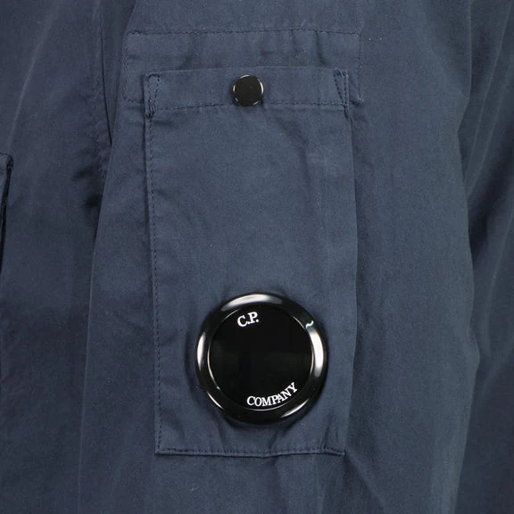 Cp Company 157A Lens Gabardine Shirt Navy - Image 2