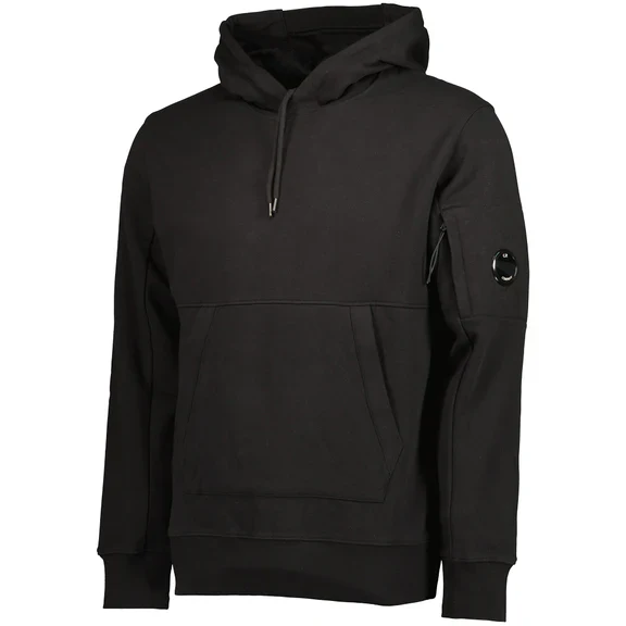 Cp Company 16cm Diagonal Raised Lens Overhead Hoodie In Black - Image 4
