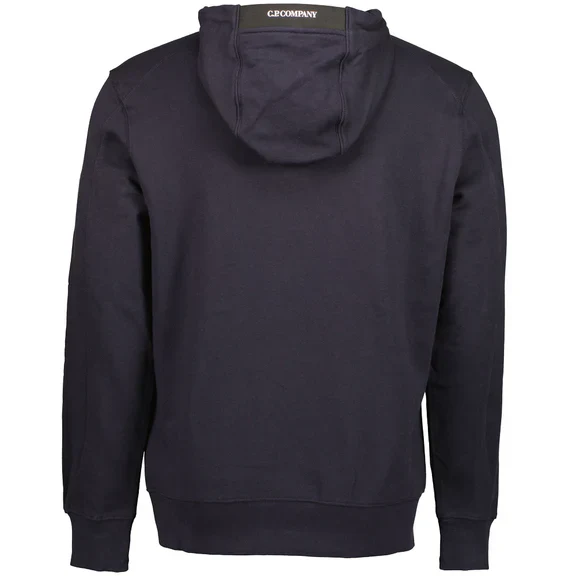 Cp Company 16cm Diagonal Raised Lens Overhead Hoodie In Navy - Image 3