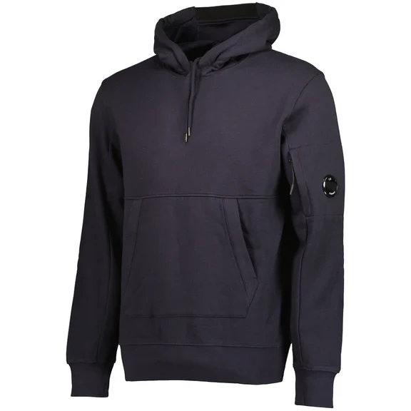 Cp Company 16cm Diagonal Raised Lens Overhead Hoodie In Navy - Image 4