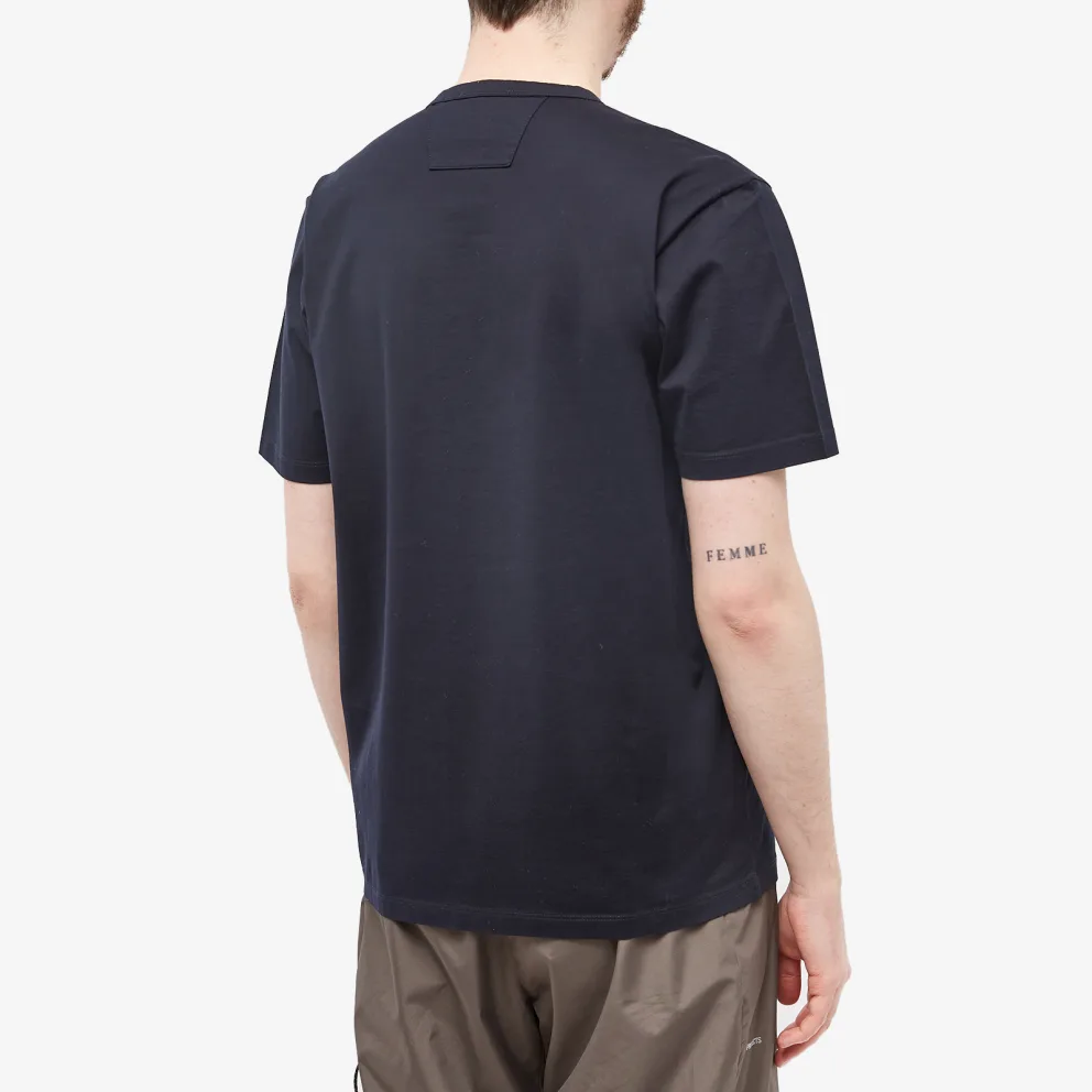 Cp Company 197A Metropolis Series Big Logo T-Shirt in Navy - Image 3