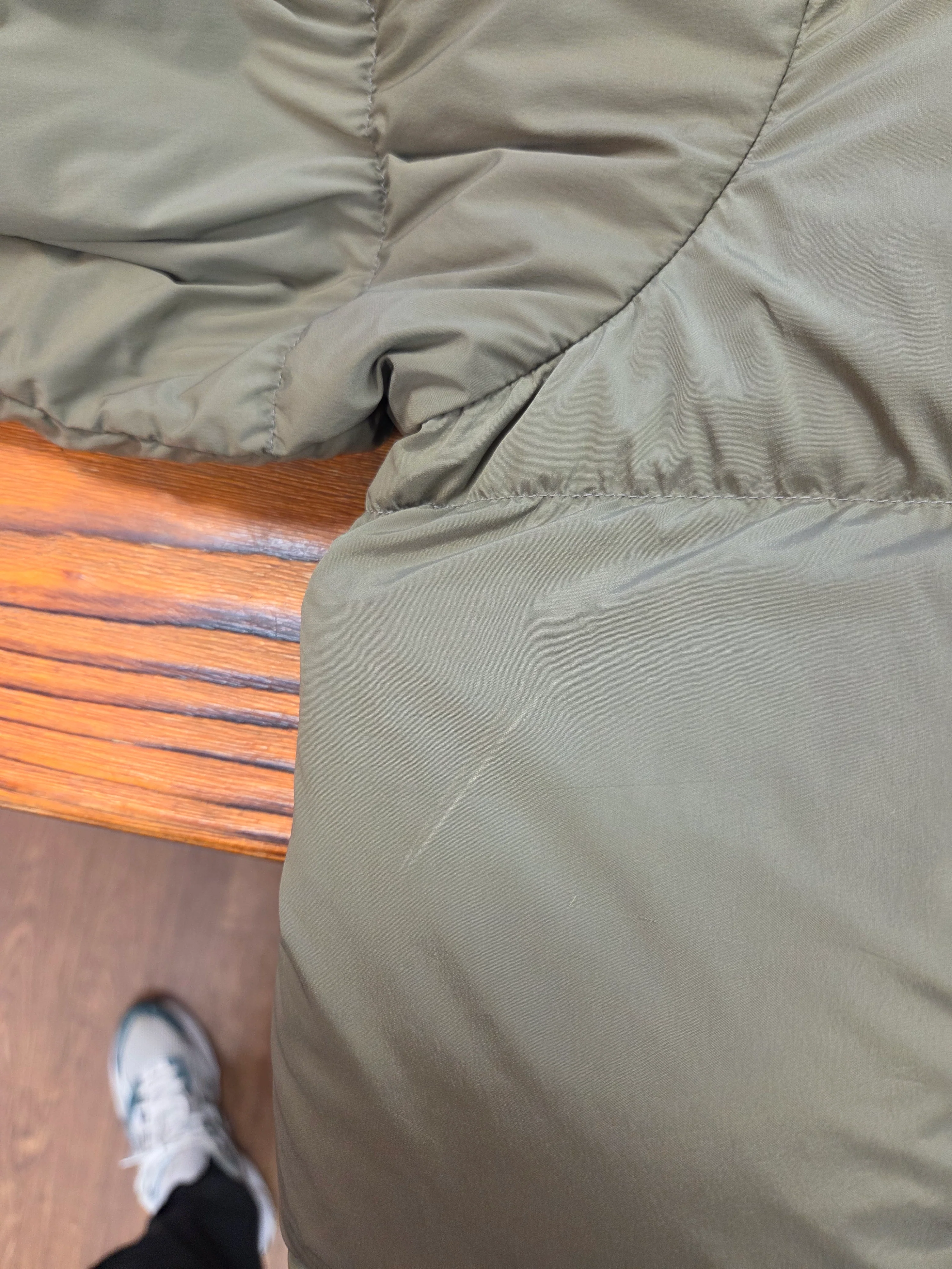 Cp Company 202A Lens Button Nycra-R Long Down Jacket ( 2 small defects see pics ) In Walnut Brown - Image 3