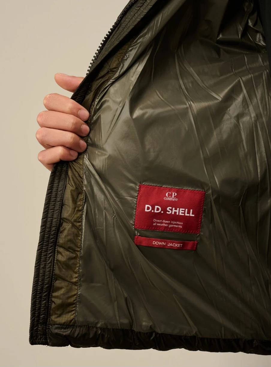 Cp Company 216A D.D Shell Short Hooded Down Jacket In Grape Leaf - Image 5