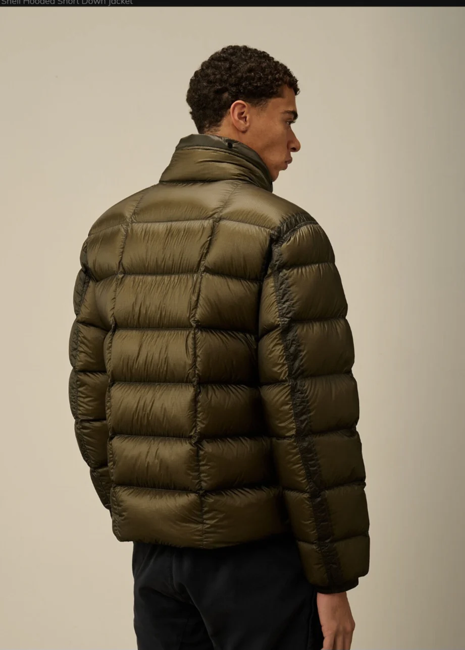 Cp Company 216A D.D Shell Short Hooded Down Jacket In Grape Leaf - Image 6