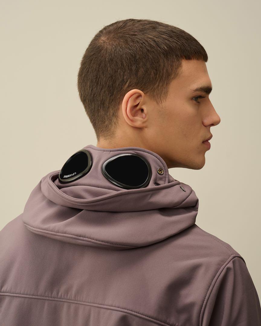 Cp Company A/W Fleece Lined Goggle Soft Shell-R In Boulevard Violet - Image 3