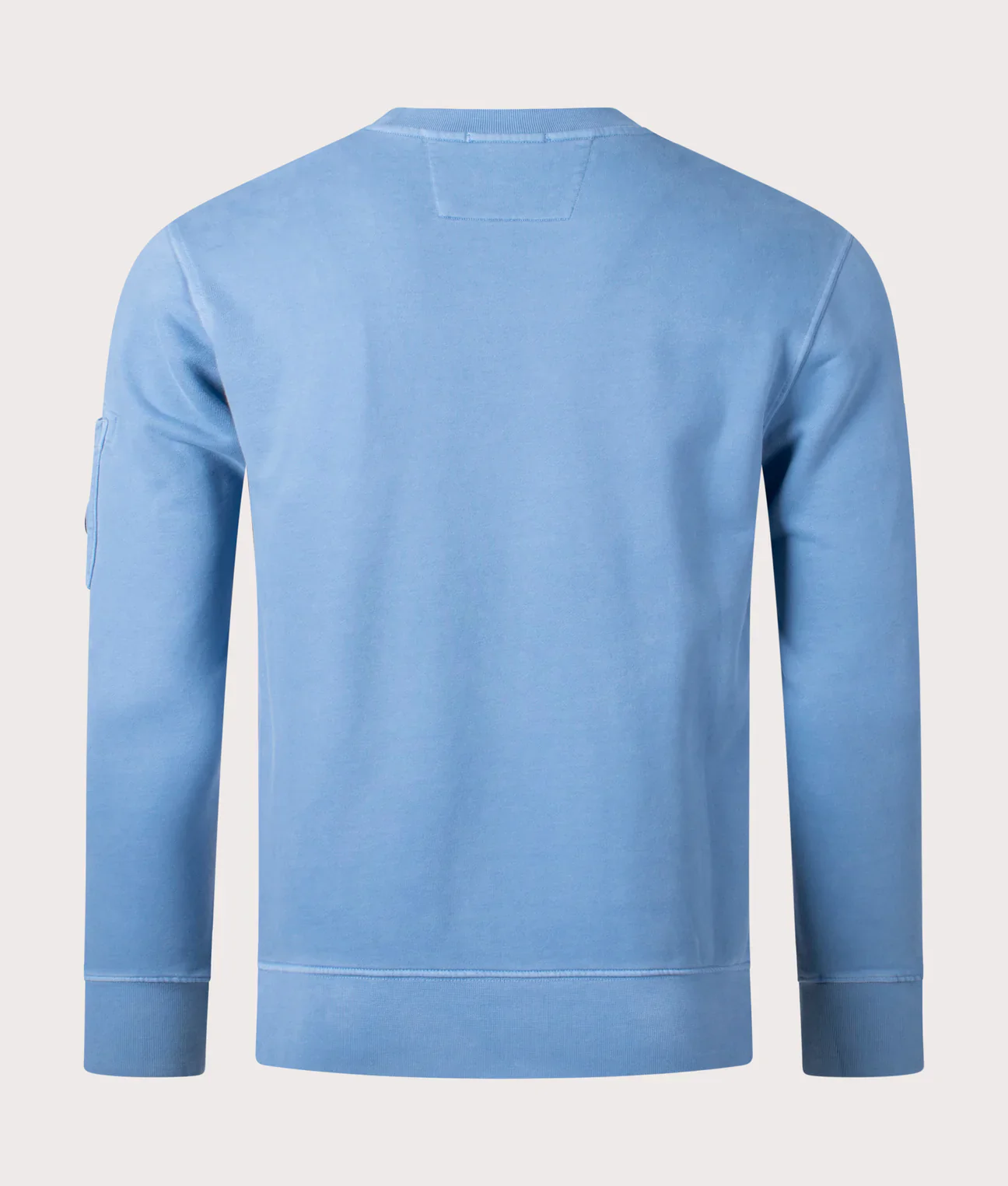 Cp Company Brushed Emerized Resist Dyed Lens Sweatshirt in Riviera Blue - Image 4