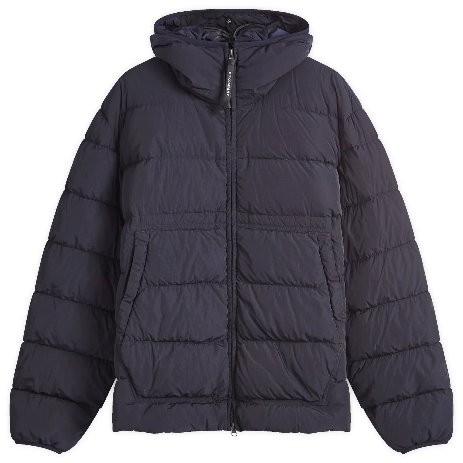 Cp Company Chrome-R Goggle Down Jacket In Navy