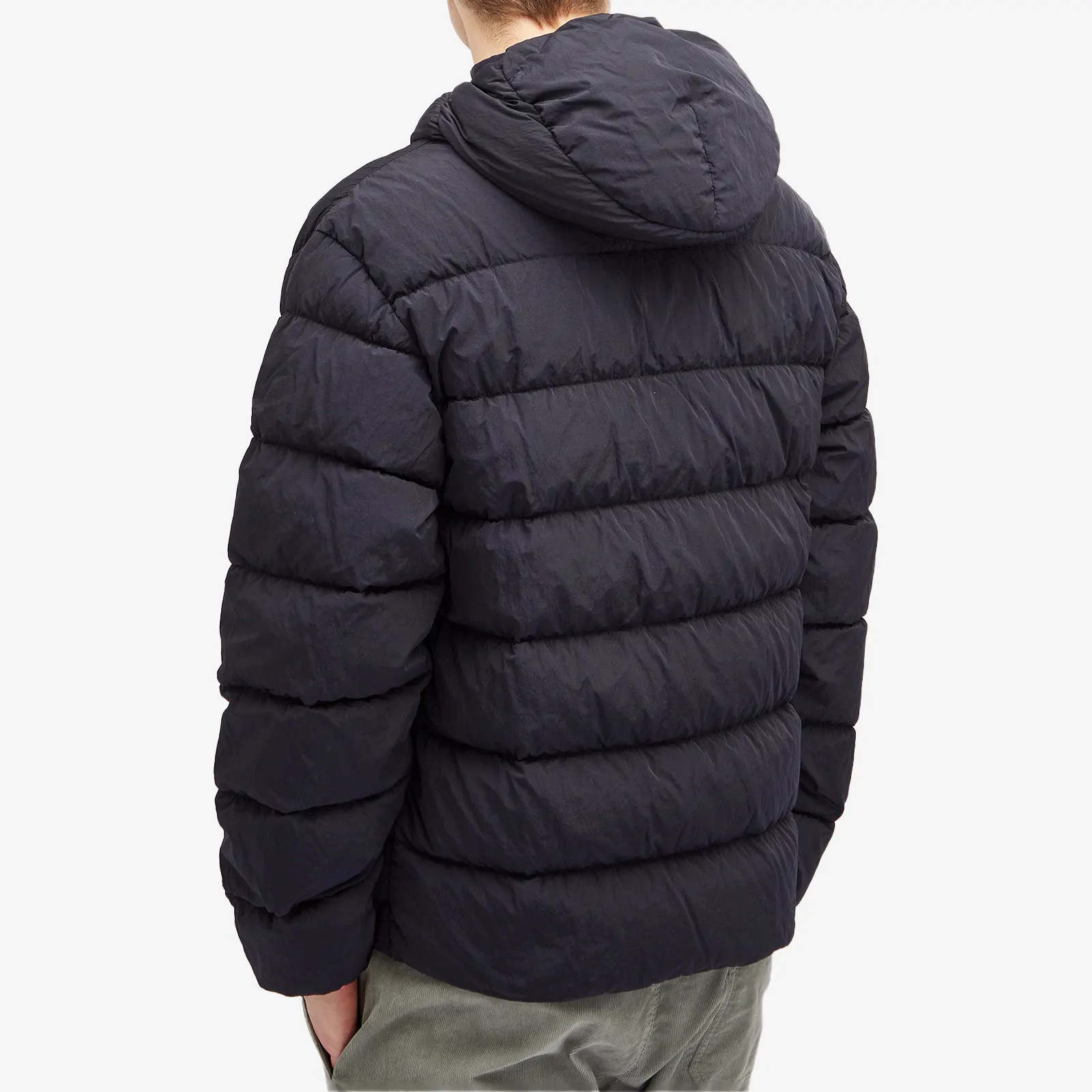 Cp Company Chrome-R Goggle Down Jacket In Navy - Image 3