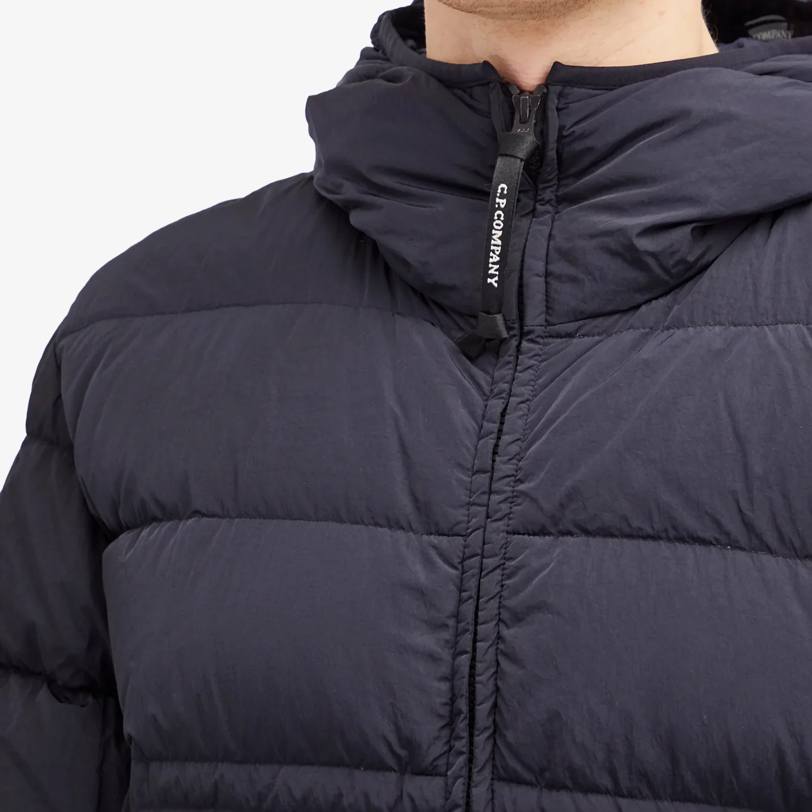 Cp Company Chrome-R Goggle Down Jacket In Navy - Image 4