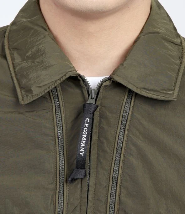 Cp Company 013A Chrome-R Lens Overshirt in Ivy Green - Image 3