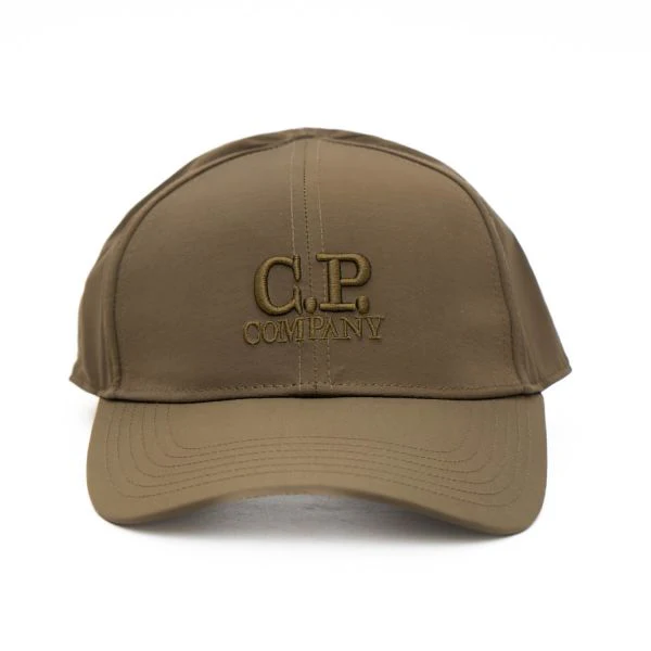 Cp Company Chrome-R Logo Baseball Cap in Ivy Green - Image 2