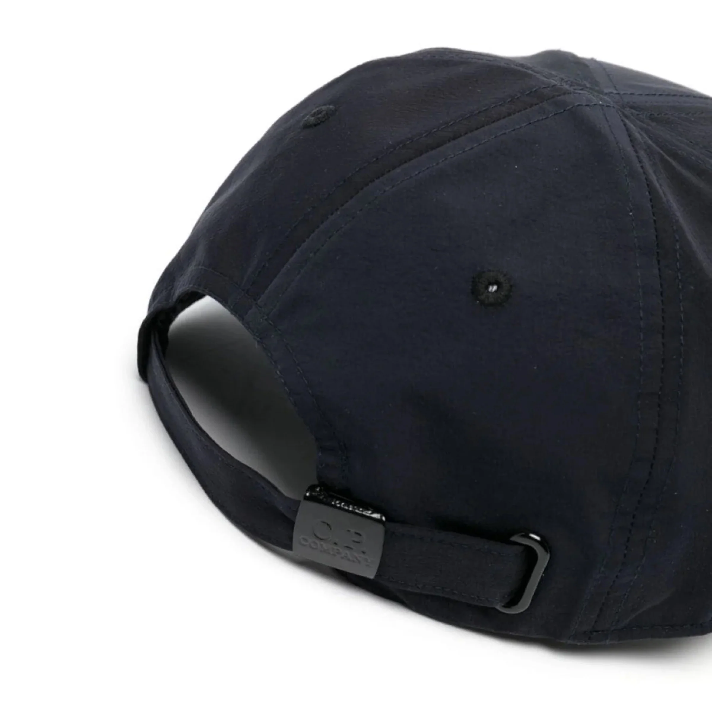 Cp Company Chrome-R Logo Baseball Cap in Navy - Image 2