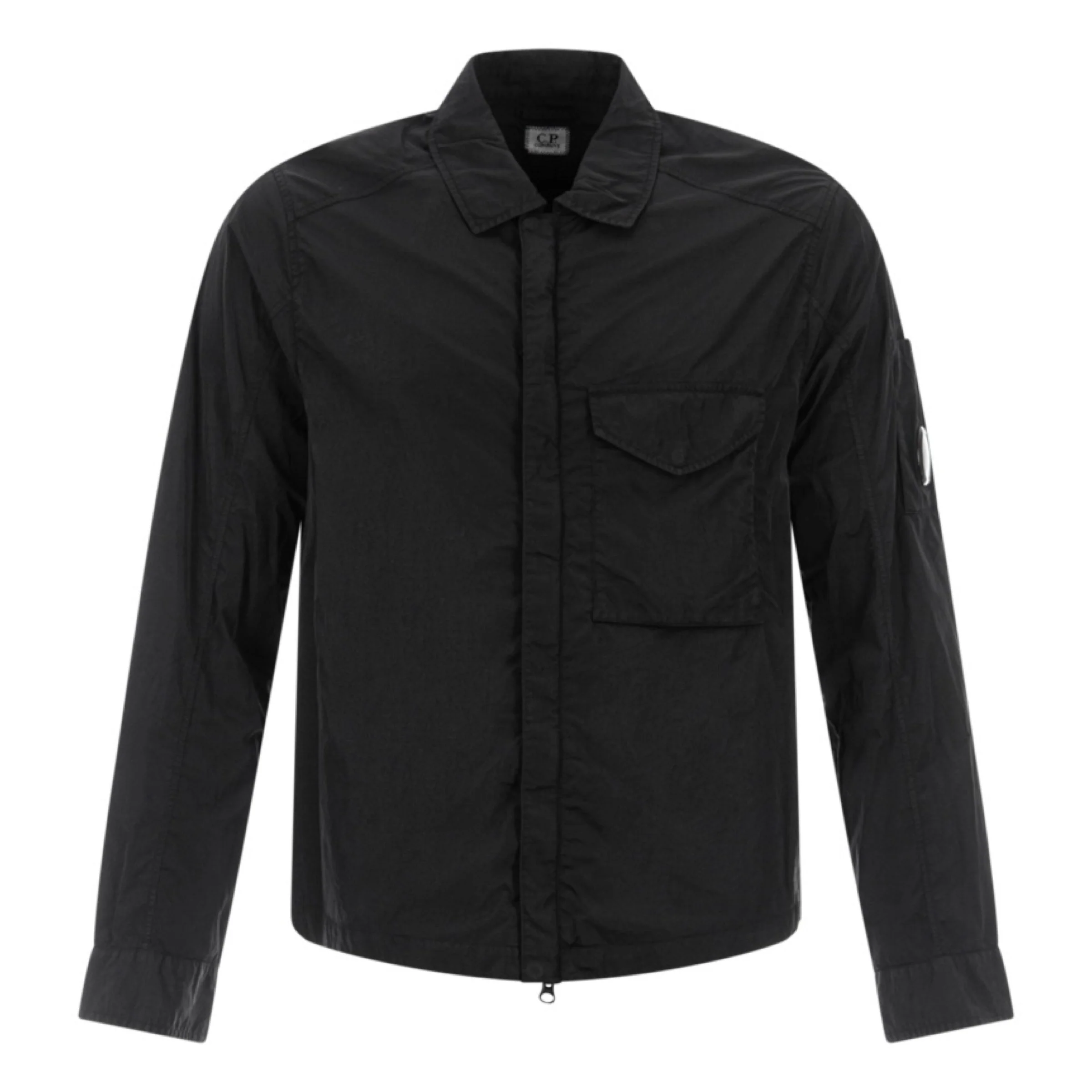Cp Company 041A Chrome-R Overshirt In Black
