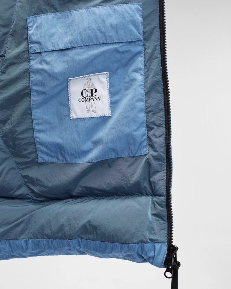 Cp Company Chrome R Padded Down Jacket in Riviera Blue - Image 3