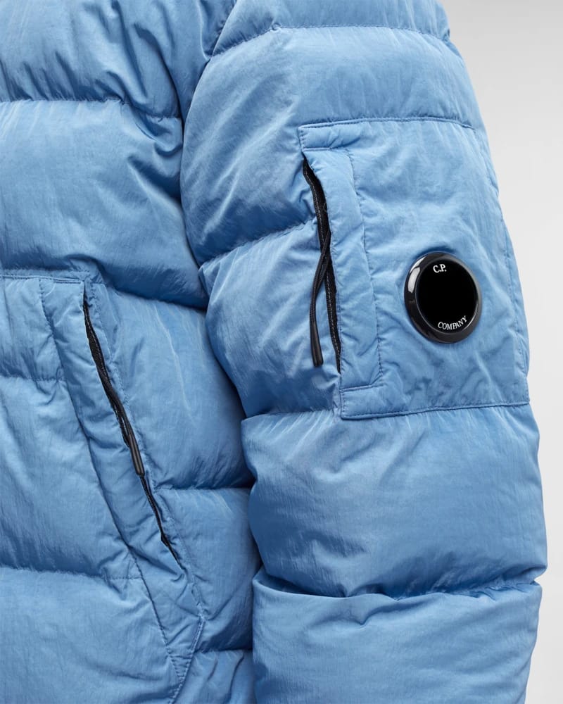 Cp Company Chrome R Padded Down Jacket in Riviera Blue - Image 4