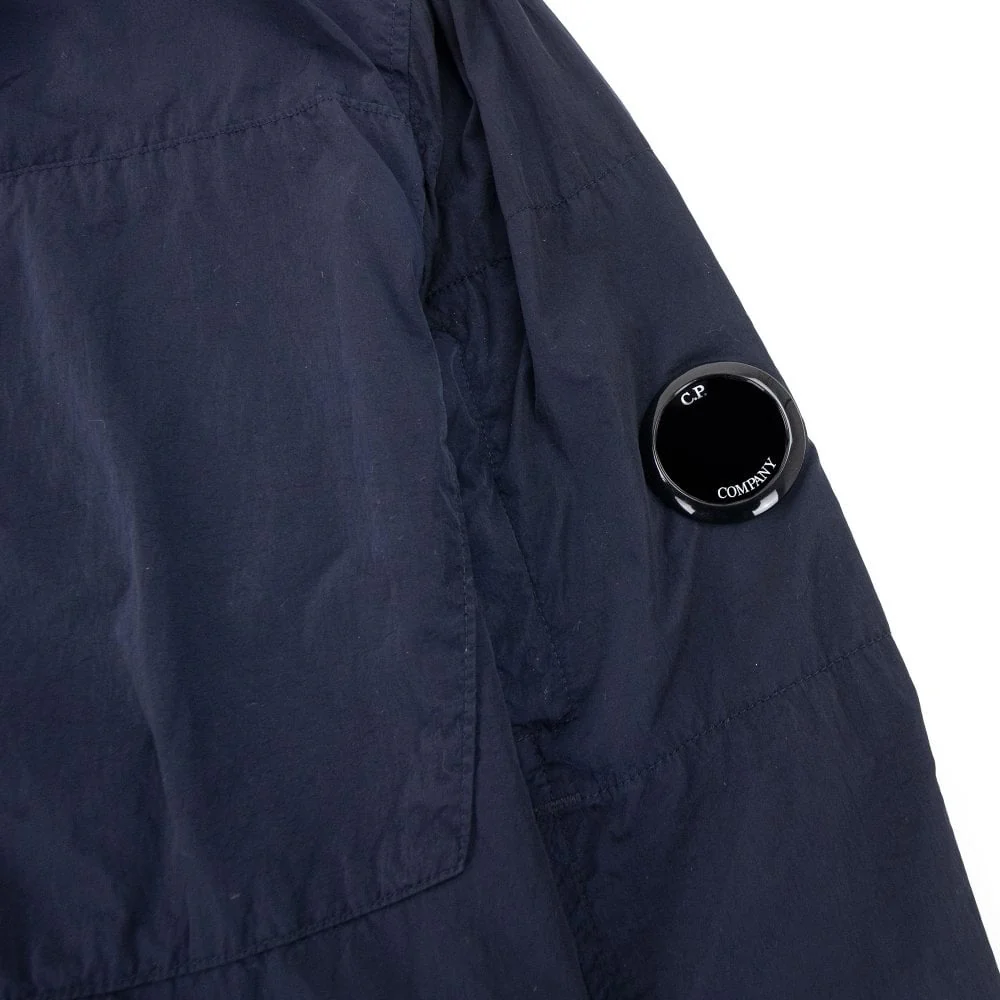 Cp Company Chrome-R Zip Lens Overshirt in Navy - Image 3