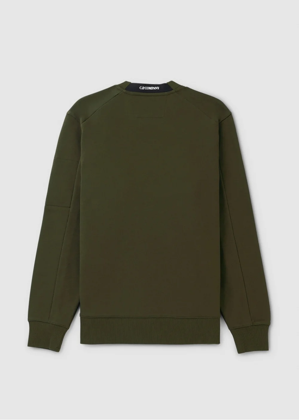Cp Company Diagonal Raised Cotton Lens Sweatshirt in Ivy Green - Image 3