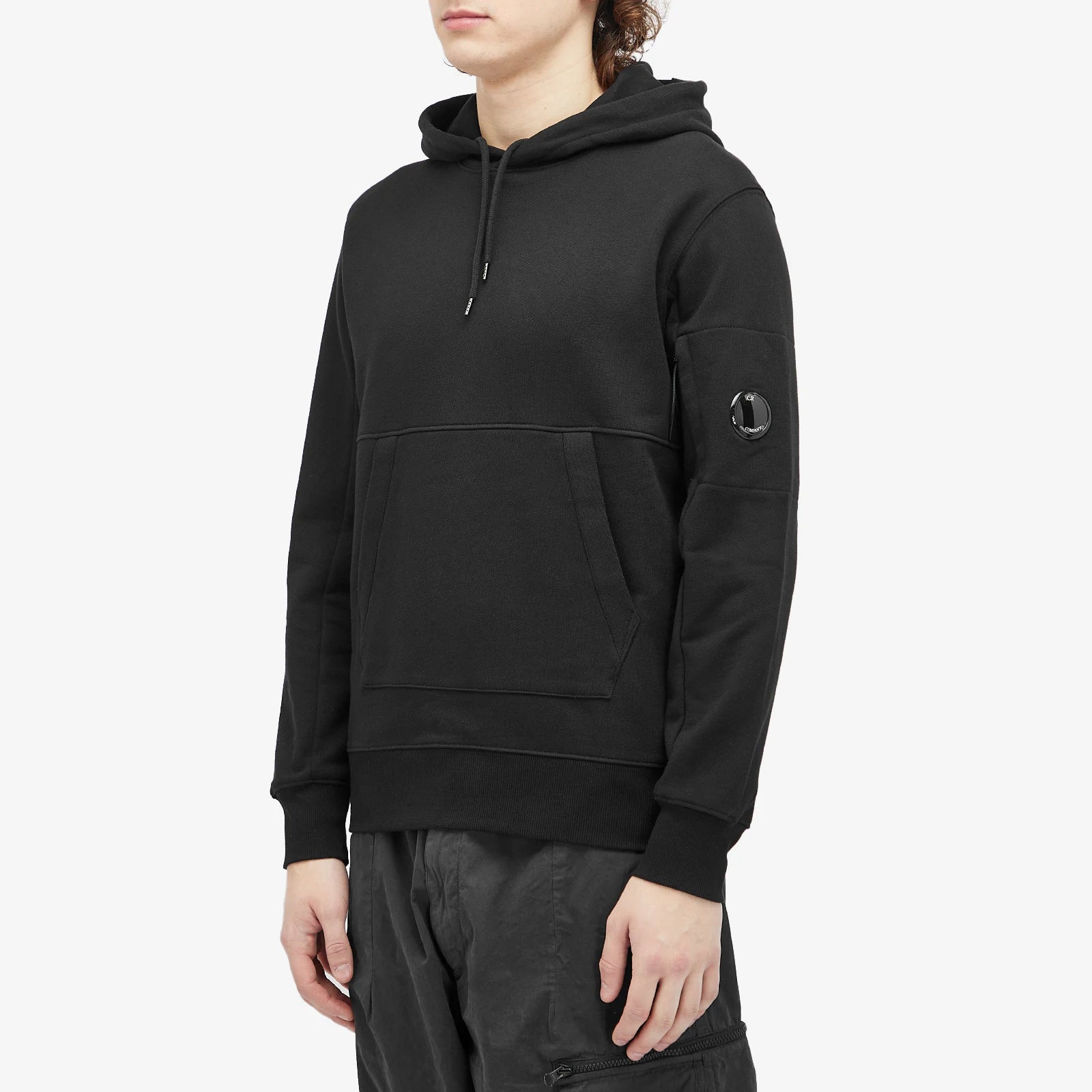 Cp Company Diagonal Raised Lens Overhead Hoodie In Black - Image 2