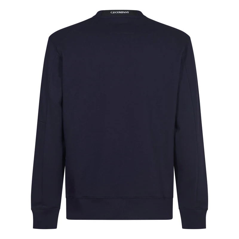 Cp Company Diagonal Raised Lens Sweatshirt in Navy - Image 3