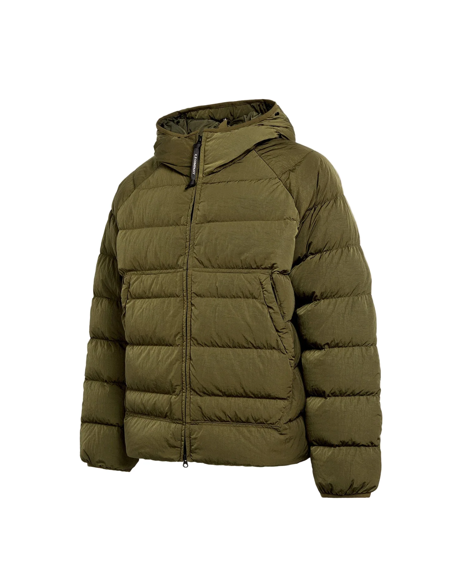 Cp Company Eco-Chrome R Goggle Down Jacket in Ivy Green - Image 3