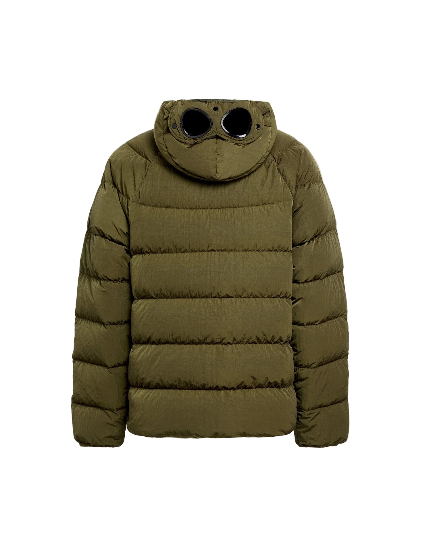Cp Company Eco-Chrome R Goggle Down Jacket in Ivy Green - Image 4