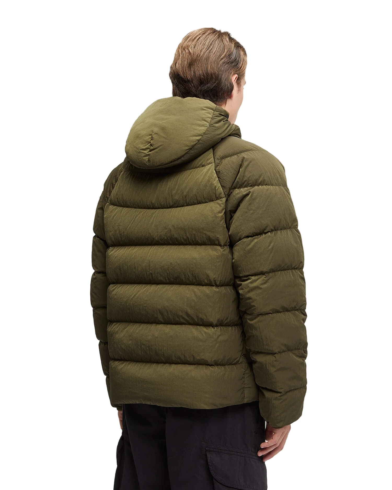 Cp Company Eco-Chrome R Goggle Down Jacket in Ivy Green - Image 9