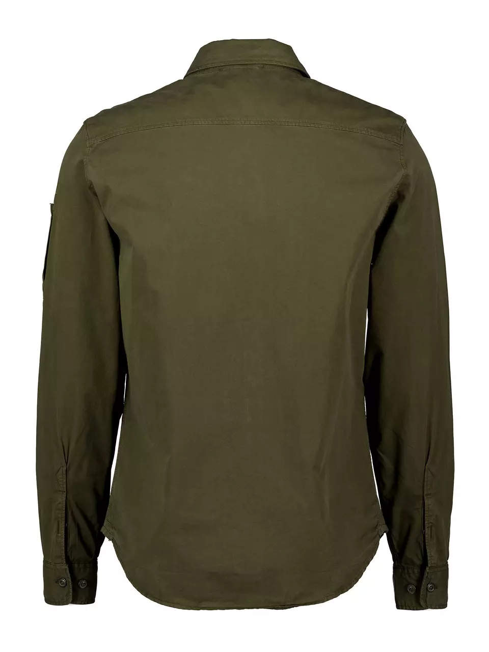 Cp Company Gabardine Zip Overshirt In Ivy Green - Image 3