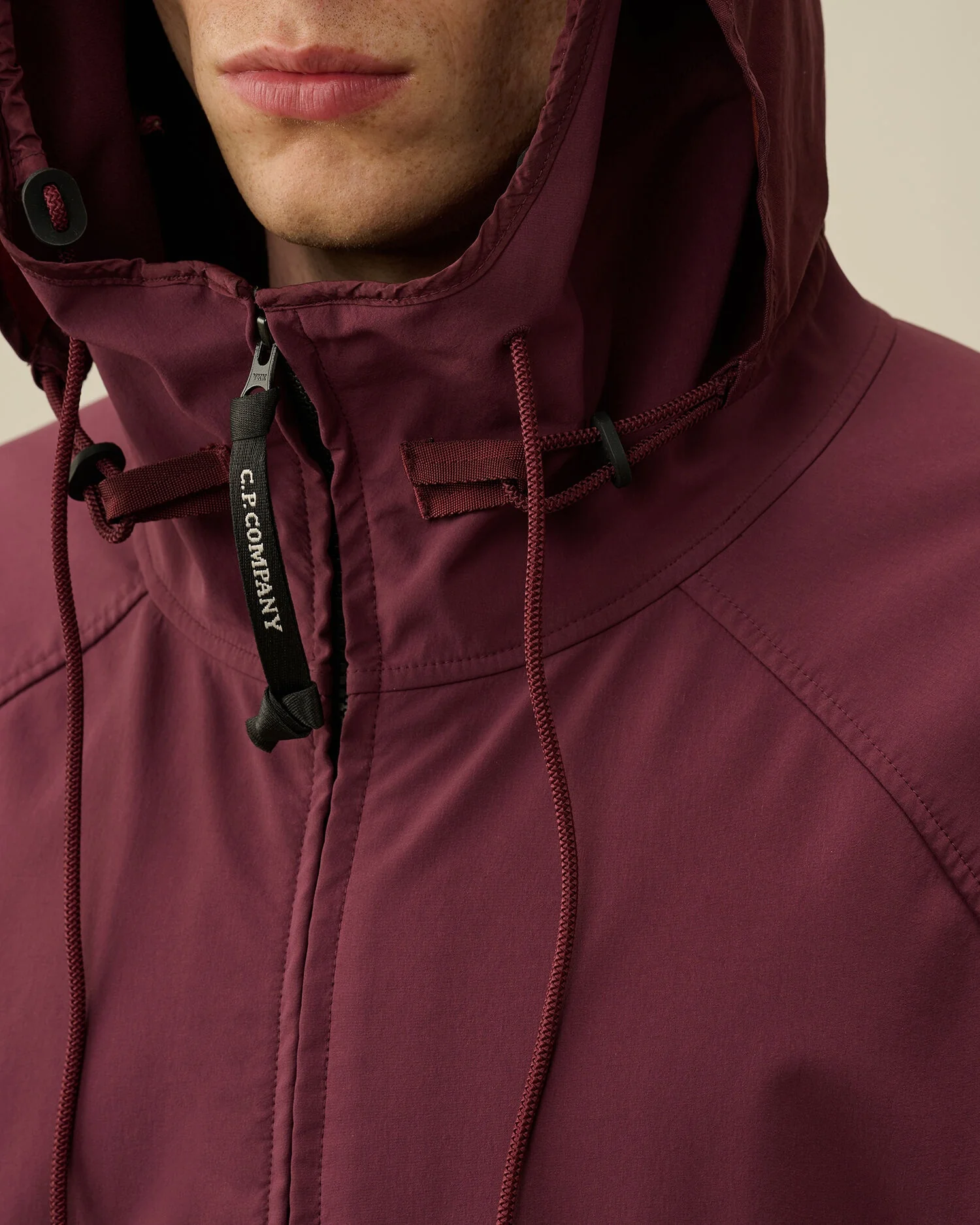 Cp Company Gd Shell Mixed Goggle Jacket In Potent Purple - Image 4