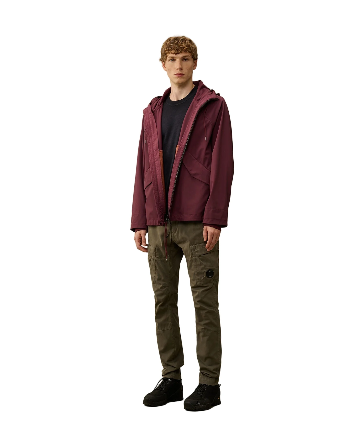 Cp Company Gd Shell Mixed Goggle Jacket In Potent Purple - Image 7