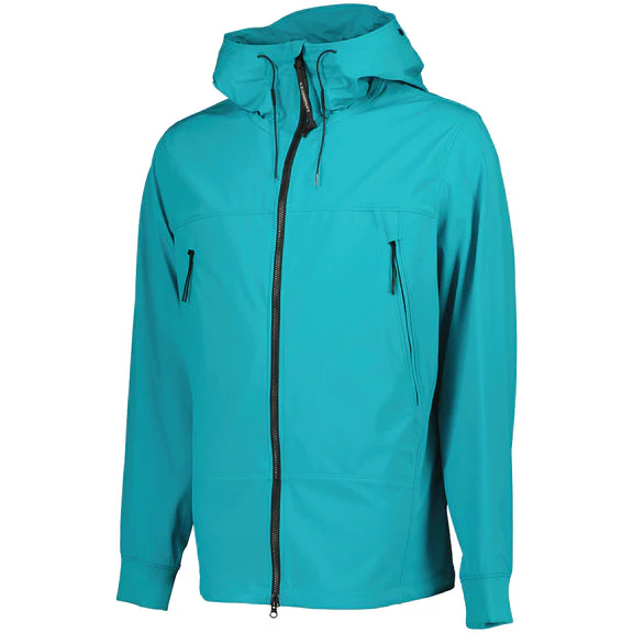 Cp Company S/S Goggle Soft Shell Jacket In Tile Blue - Image 5