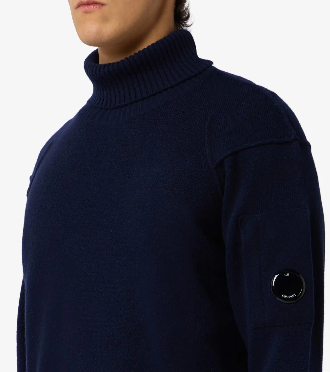 Cp Company Grs Turtleneck Knit Sweatshirt in Nightshade - Image 2