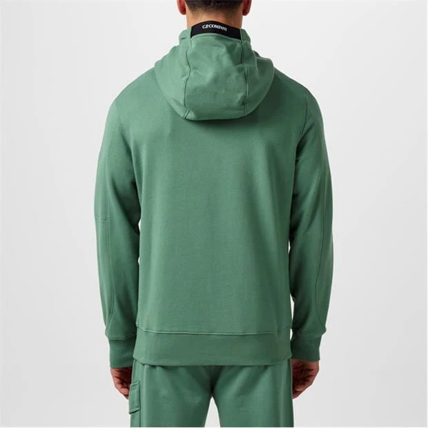 Cp Company Heavy Lens Overhead Hoodie In Frosty Green - Image 3