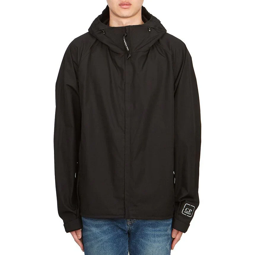 Cp Company Hooded Metropolis Hyst Jacket In Black