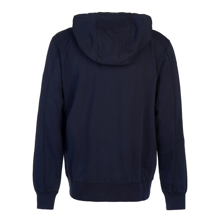 Cp Company Hooded Light Fleece Lens Full Zip In Navy - Image 5
