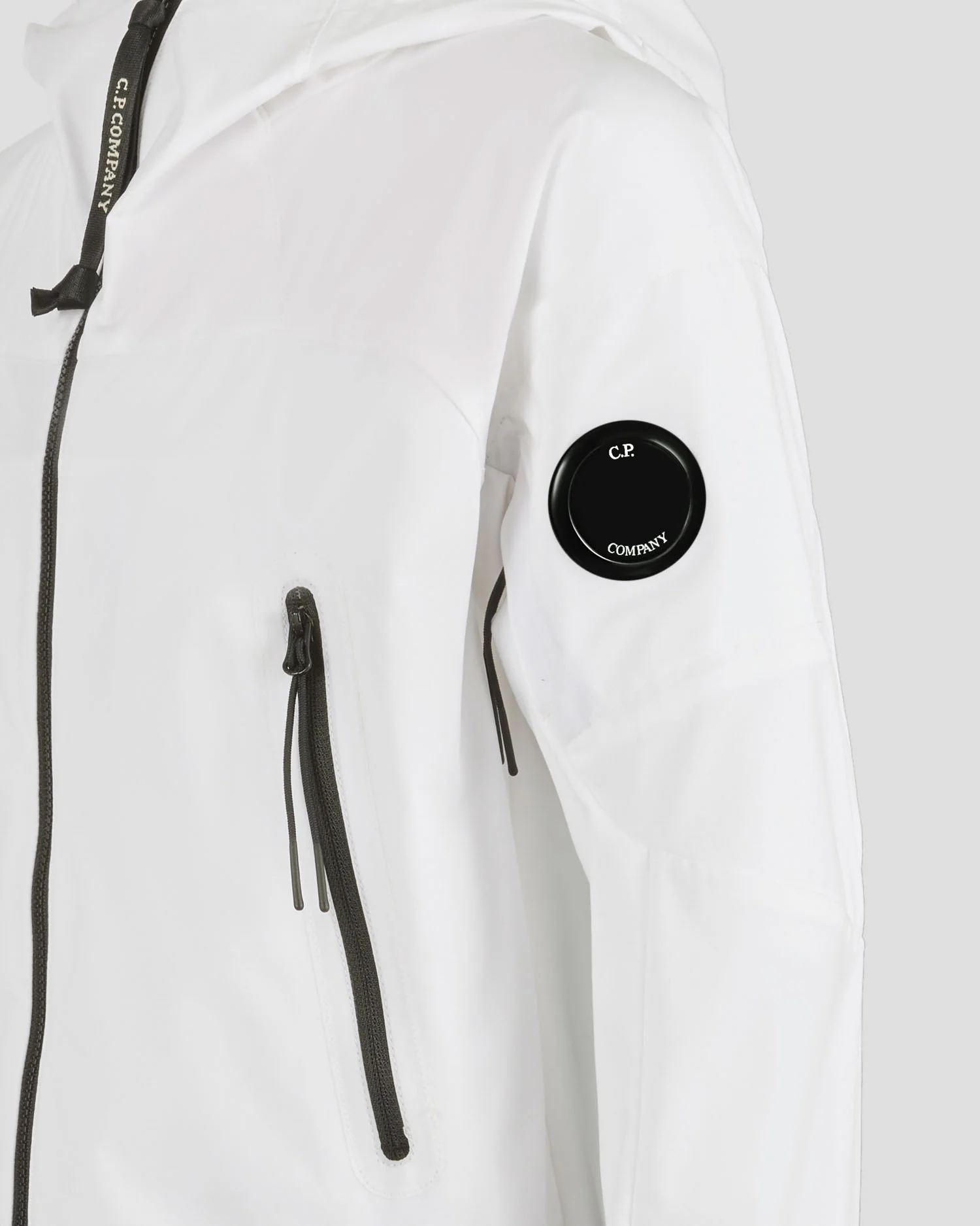 CP Company Junior Pro-Tek Lightweight Lens Jacket In White - Image 3