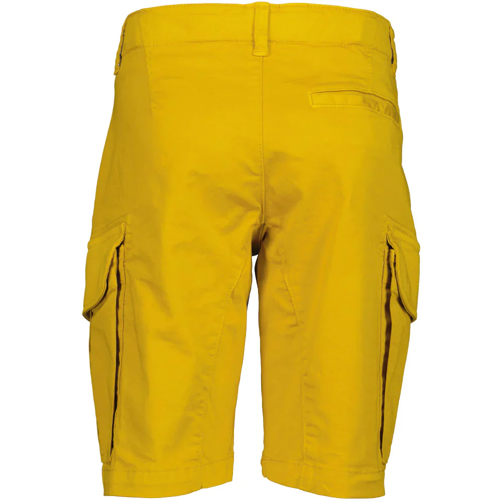 Cp Company Junior Stretch Gabardine Lens Cargo Shorts in Golden Nugget - Image 3