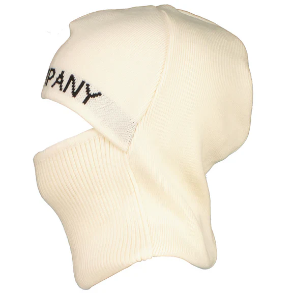 Cp Company Knitted Big Logo Balaclava in White - Image 2