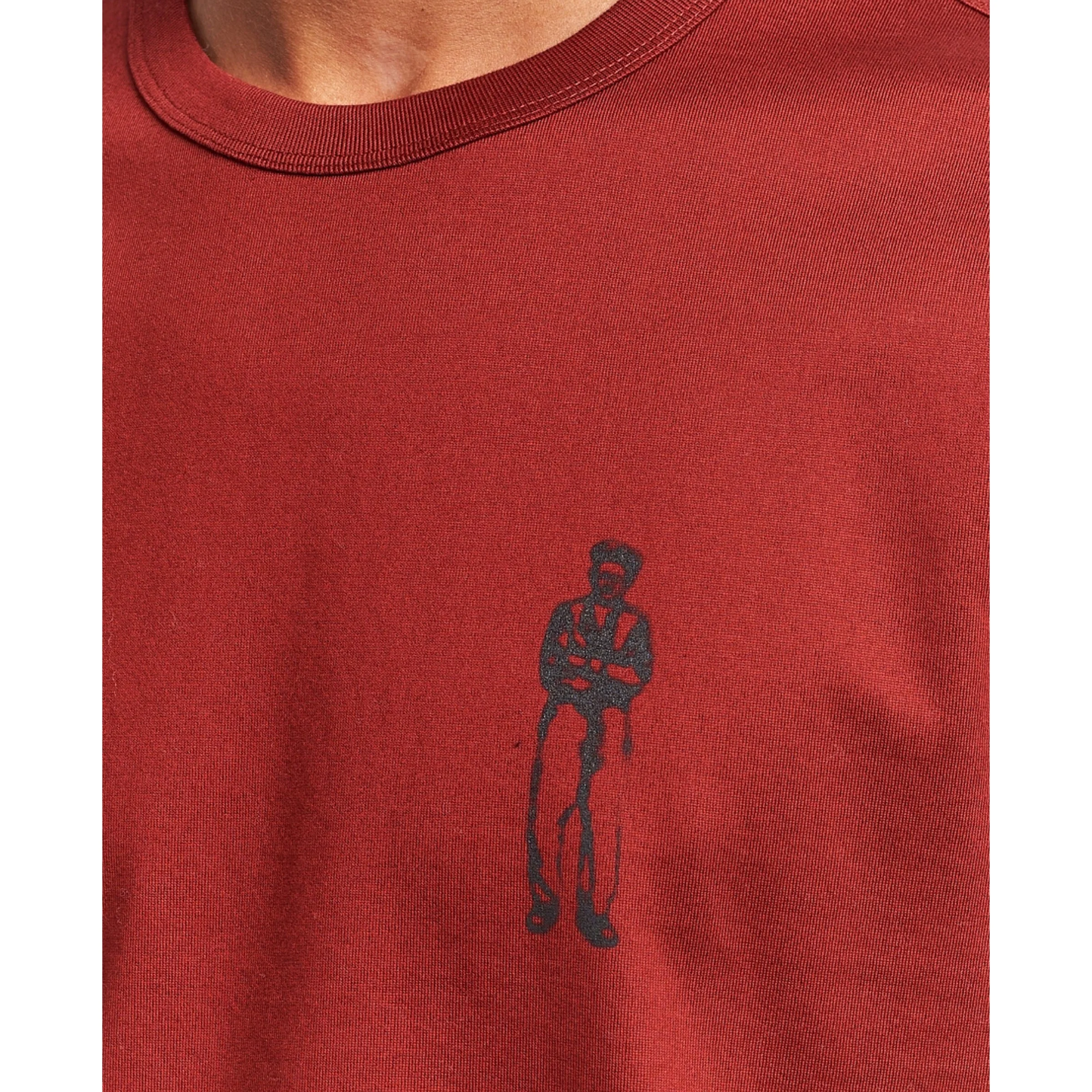 Cp Company Mercerized Cotton Sailor Logo T-Shirt in Red - Image 4