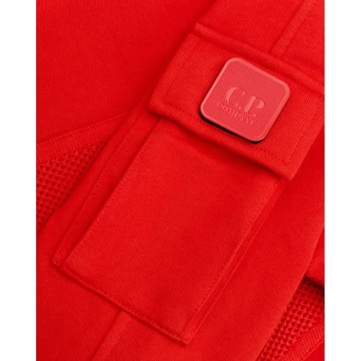 Cp Company Metropolis Series Crewneck Sweatshirt in Fiery Red - Image 3