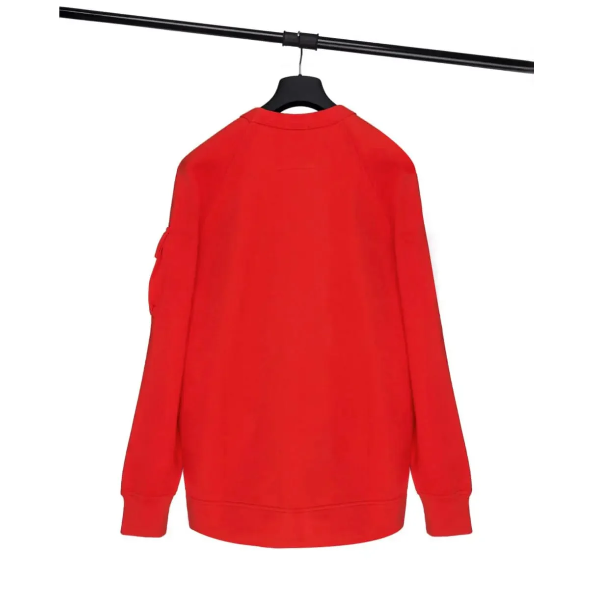 Cp Company Metropolis Series Crewneck Sweatshirt in Fiery Red - Image 5