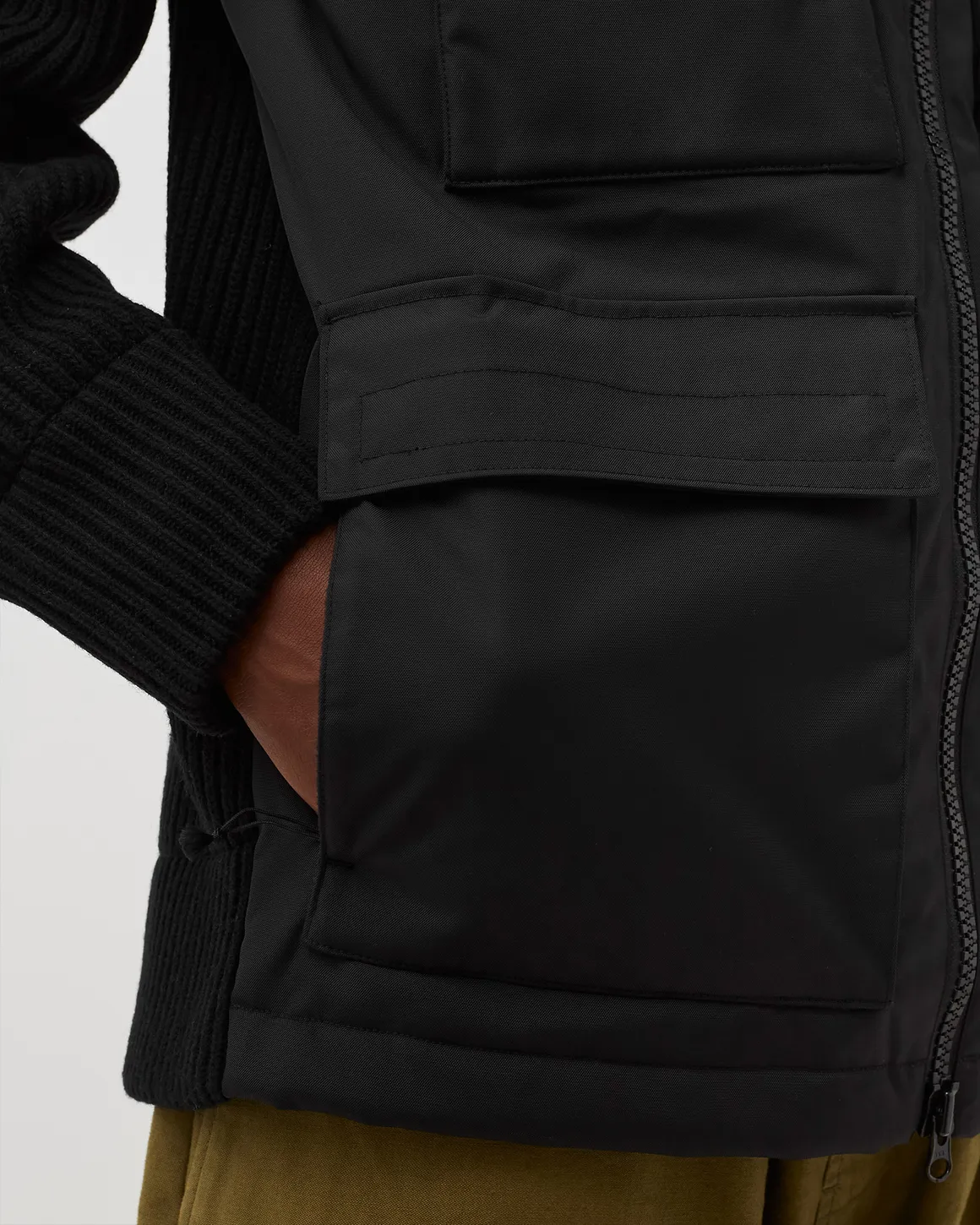Cp Company Metropolis Series Mixed Lambswool Jacket in Black - Image 5